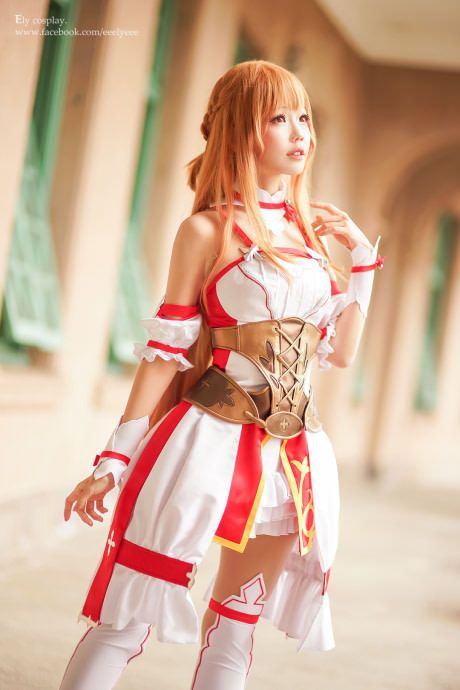 Ely as Asuna (Sword Art Online) Anime Twins, Sao Cosplay, Asuna Cosplay, Cosplay Tumblr, Asian Cosplay, Kawaii Cosplay, Amazing Cosplay, Anime Costumes, Cute Cosplay