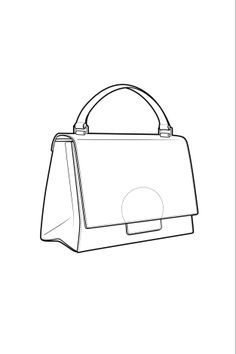 technical flats purses | www.wgsn.com Contemporary lady bag: The classic handbag returns in ... Magnetic Hardware, Bag Sketch, Flat Drawings, Bag Illustration, Drawing Bag, Drawing Fashion, Flat Sketches, Fashion Sketchbook, Illustration Fashion Design