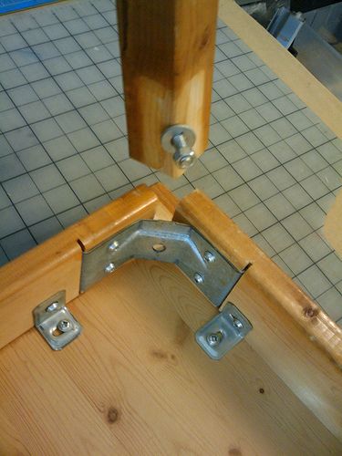 Need Help figuring best way to attach 3x3 legs to tabletop - by AndreaD @ LumberJocks.com ~ woodworking community Wood Table Design, Wood Joints, Wood Plans, Wood Working For Beginners, Woodworking Plans Free, Woodworking Furniture, Woodworking Designs, Diy Table, Woodworking Tips