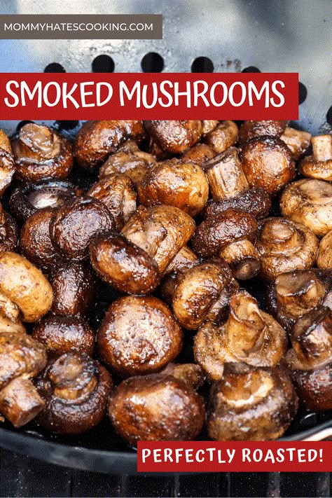 Smoked Mushrooms, Smoker Grill Recipes, Easy Smoker Recipes, Traeger Cooking, Pellet Smoker Recipes, Traeger Grill Recipes, Pellet Grill Recipes, Traeger Recipes, Smoked Meat Recipes