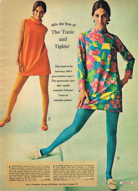 Mod Fashion 60s, Aldens Catalog, Outfits 60s, 60s Mod Fashion, 60’s Fashion, Fashion 60s, Groovy Fashion, Fashion Decades, Moda Hippie