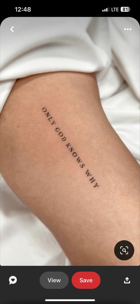 Small Tattoo Ideas For First Tattoo, Always Thank God Tattoo, Promise Word Tattoo, God Font Tattoo, God Is With You Tattoo, Heaven Can Wait Tattoo, Saved By God Tattoo, Gone Too Soon Tattoo, God Gave Me You Tattoo