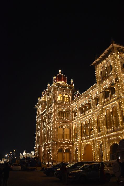 #aesthetic#palace#randomclick#photography#lightings Mysore Palace Lighting, Mysore Lighting, Mysuru Dasara, Mysuru Palace, Aesthetic Palace, Mysore Dasara, Mysore Palace, Mysore, Light Photography