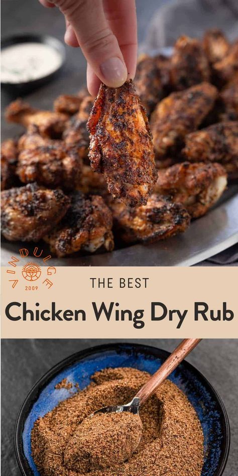 Dry Rub Recipe for Wings - Vindulge Harolds Chicken Mild Sauce Recipe, Wing Dry Rub, Recipe For Wings, Chicken Wing Rub, Dry Rub Wings, Grilled Chicken Wings Recipe, Chicken Wing Seasoning, Dry Rub Chicken Wings, Bbq Rub Recipe