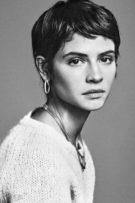 Alba Galocha, Really Short Hair, Very Short Hair, Short Haircut, Short Hair Haircuts, Short Hair Styles Pixie, Hair Envy, Grunge Hair, Dream Hair