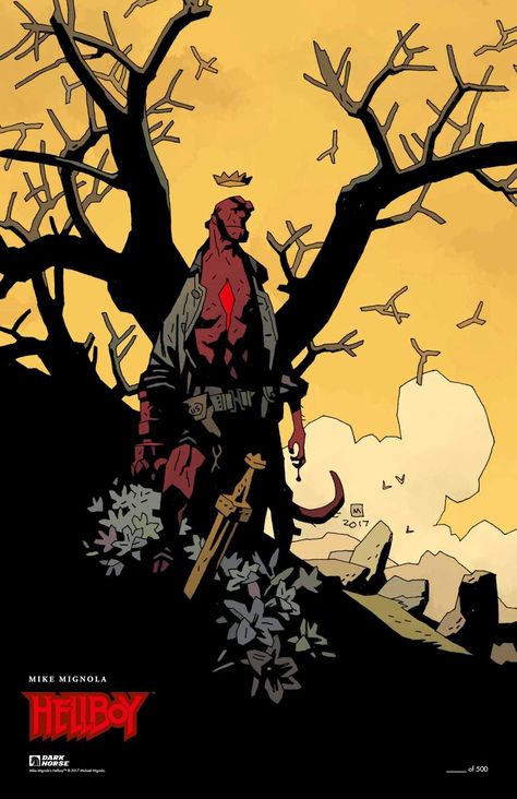 Hellboy In Hell, Duncan Fegredo, Hellboy Comic, Mike Mignola Art, Hellboy Tattoo, The Wild Hunt, Hellboy Art, City Comic, Houston Food