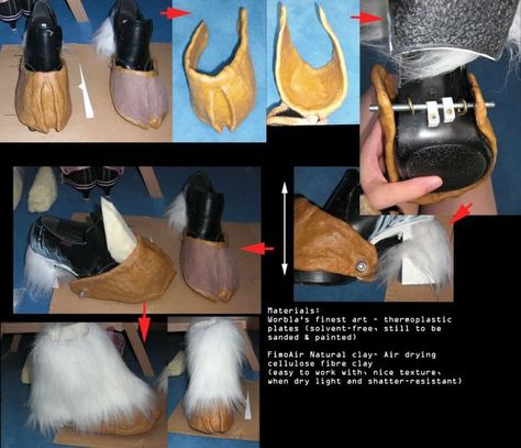 Satyr Shoes, Diy Hooves, Faun Hooves, Faun Cosplay, Satyr Costume, Faun Costume, Hoof Shoes, Fursuit Tutorial, Martial Arts Clothing