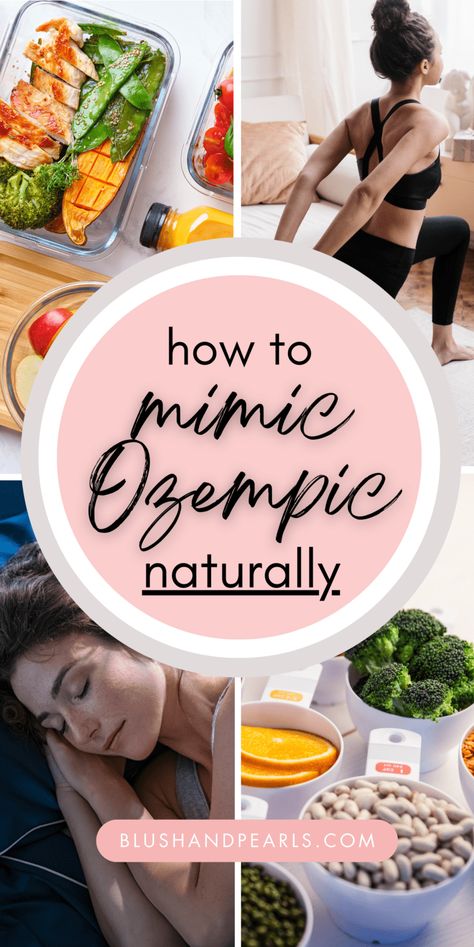 how to mimic ozempic naturally. natural ozempic alternatives Natural Ozempic, How To Feel Full, Reverse Prediabetes, Stay Full Longer, Prediabetic Diet, Stop Overeating, Eat Slowly, Blood Sugar Management, Protein Rich Foods