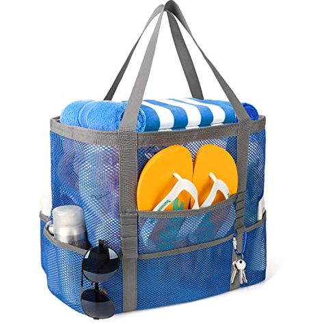 😎😎😎's Amazon Page - Beach Items Large Beach Bags, Beach Items, Printed Bags, Favorite Products, Square Bag, Bag Pattern, Beach Bag, Royal Blue, Blue Color