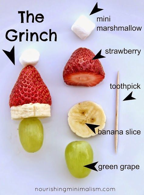 Grinch Christmas Fruit Grinch Kabobs, Decorações Com Comidas, Healthy Holiday Recipes, Holiday Snacks, Healthy Holidays, Xmas Food, Christmas Breakfast, Christmas Party Food, Chocolate Chip Muffins