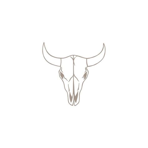 Buffalo Skull Drawing, Cow Skull, Hand Drawn Design, Skull Design, Future Tattoos, Horn, Hand Drawn, Cow, Cowboy