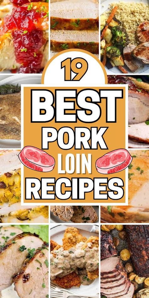 These tender pork loin recipes are perfect for a delicious meal! Leftover Pork Loin Recipes, Pork Lion Recipes, Easy Pork Loin Recipes, Best Pork Loin Recipe, Tender Pork Loin, Boneless Pork Loin Recipes, Pork Loin Recipes Oven, Pork Loin Ribs, Recipes Using Pork