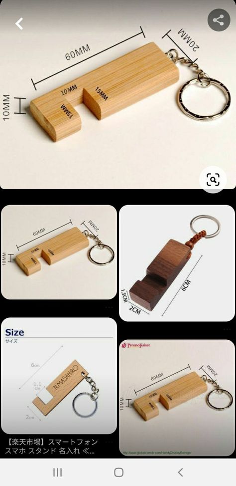 Wood Cell Phone Holder Diy, Wood Scrap Projects Diy, Diy Wood Keychain, Cell Phone Holder Diy, Wood Phone Holder, Keychain Wood, Diy Keyring, Wood Keychain, Wooden Keychain