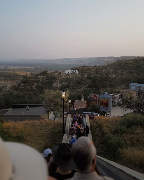 snaps from MEDORA ✨🐴 the cutest little western town in North Dakota. (And maybe even the Midwest?!) We spent a few days in this tiny little town to explore and to kick off our RV adventures to the west! From the picture perfect town, the nice people, and the awesome national park put Medora on your LIST! It’s an easy drive from MN plus it’s a great stop if you’re continuing west! We spent the days at Theodore Roosevelt National Park or wandering through this little town, population 120 👀... Medora North Dakota, Roosevelt National Park, Theodore Roosevelt National Park, Western Town, Rv Adventure, Nice People, Theodore Roosevelt, North Dakota, Good People