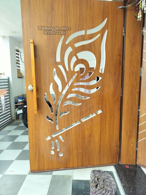 Woodn cnc Cnc Main Door Design, Men Door Design Wooden, Indian Main Door Designs, Mandir Door, Mdf Design, House Main Door, Flush Door Design, Entry Gate, Tv Unit Furniture Design