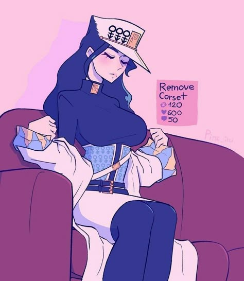 Genderbend Jotaro, Jojo's Bizarre Adventure Genderbend, Genderbent Jjba, Jjba Genderbend, Jojo Stands, Jojos Bizarre Adventure Jotaro, Jojo's Adventure, Jojo's Bizarre Adventure Anime, Jotaro Kujo