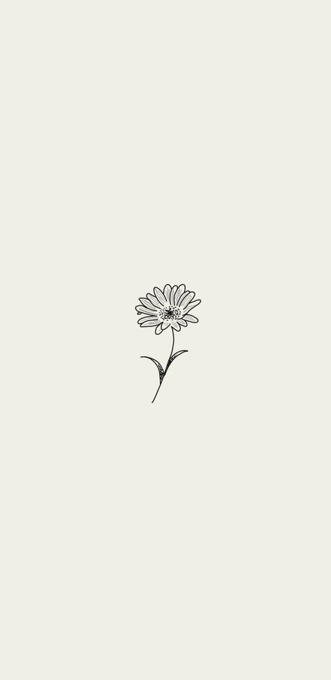 Minimal Floral Wallpaper Iphone, Minimal Floral Phone Wallpaper, White Minimalist Wallpaper Flower, White Minimalist Wallpaper Floral, Daisy Wallpaper, Birth Flowers, Daisy, Wallpapers, Quick Saves