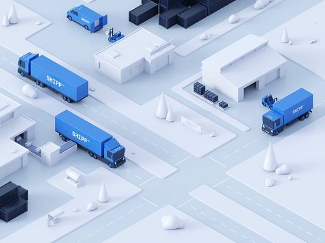 SHIPP™ — 3D Animation for Logistics Company by Sigma Software Design on Dribbble Animation Images, Ads Creative Advertising Ideas, Logistics Company, 3d Concept, Isometric Art, Isometric Design, Isometric Illustration, Diagram Design, 3d Video