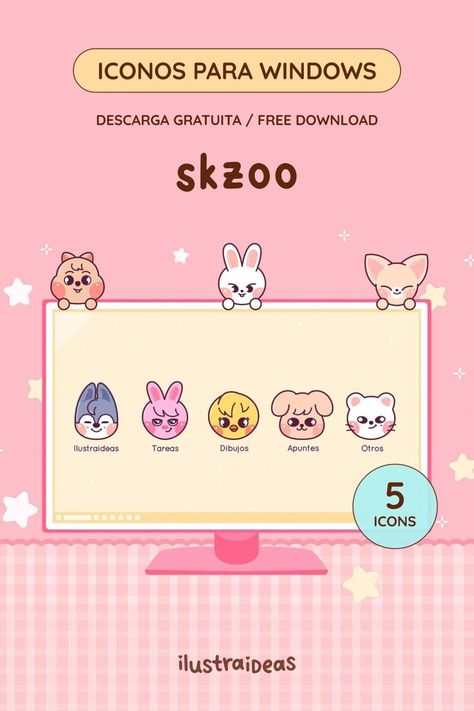 Aprende cómo instalarlos en el link de la imagen 💜 Iconos gratuitos para personalizar tu escritorio PC, laptop. Free Desktop Icons, Kpop Stray Kids, Desktop Icons, Pc Windows, Pc Laptop, Stray Kids, Peanuts Comics, Family Guy, Laptop