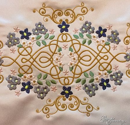 Celtic Embroidery: A Touch of Ireland - Embroidery Tips and Blog Celtic Embroidery Designs, Irish Embroidery Designs, Ireland Embroidery, Irish Embroidery, Celtic Embroidery, Embroidery Tips, Mexican Embroidery, Homemade Dolls, Wool Bags