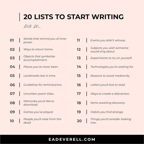 Writing Dreams, Blog Writing Tips, Writing Prompts For Writers, Writing Lists, Creative Writing Tips, Writing Motivation, Writing Therapy, Writing Exercises, Writing Inspiration Prompts