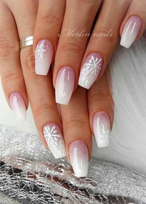 Stars Nails, Cute Christmas Nails, Christmas Gel Nails, Her Nails, Christmas Nail Art Designs, Christmas Nails Acrylic, Winter Nail Art, Winter Nail, Festival Nails