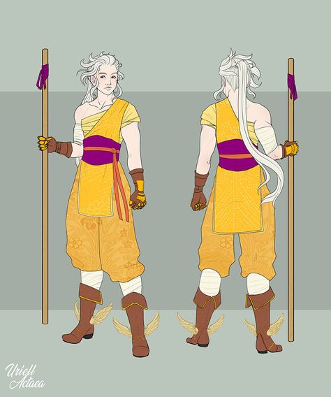 Protector Aasimar, Aasimar Monk, Monk Outfit, Monk Dnd, Half Orc, I Did A Thing, Dnd Inspiration, Pathfinder Character, D D Character Ideas