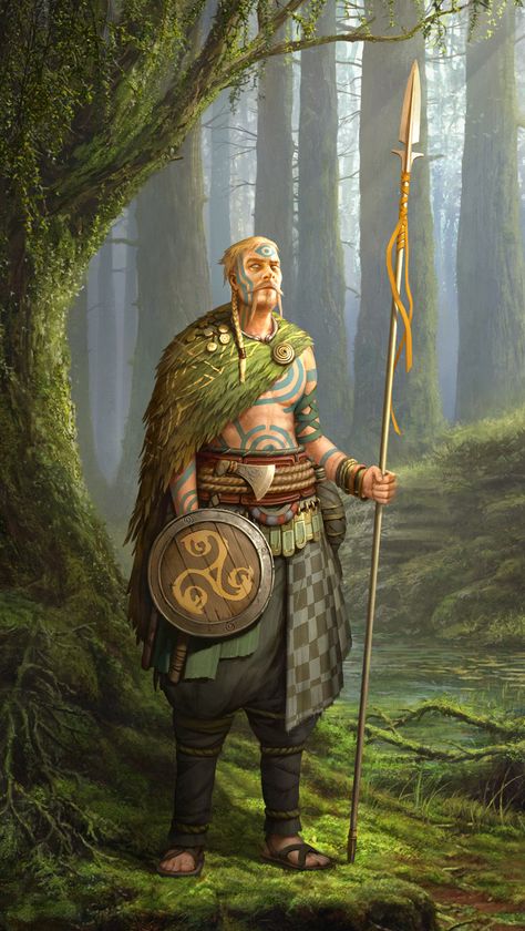 Celts, Roman Zawadzki Medieval America, Celtic Druids, Celtic Warriors, Ancient Celts, Heroic Fantasy, Celtic Culture, Celtic Mythology, Manama, Dungeons And Dragons Characters