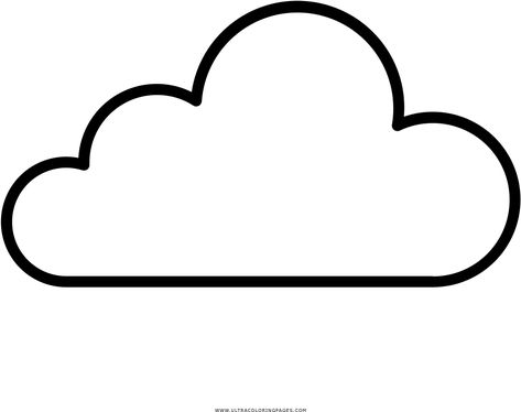 Clouds Template Printable, Cloud Pattern Printable, Large Cloud Template Free Printable, Cloud Clipart Cute, Cloud Template Free Printable, Coloring Clouds, Printable Cloud Template, Clouds Outline, Cloud Coloring Page