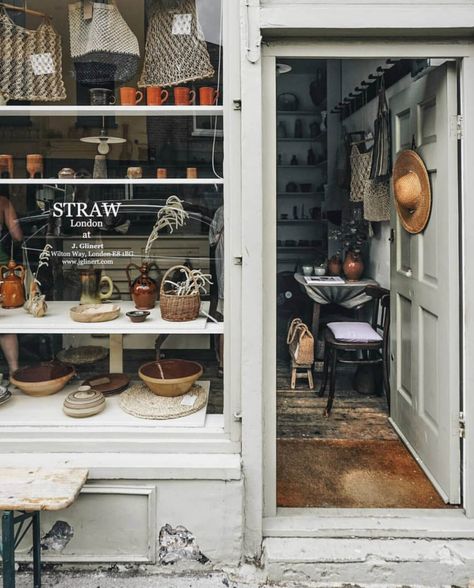 The World Of Interiors, Shop Fronts, Handmade Baskets, Homewares Shop, Garden Club, Shop Front, Authentic Living, Store Displays, Shop Interiors