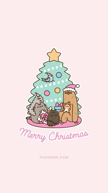 Iphone Wallpaper Queen, Pusheen Stuff, Pusheen Christmas, Pusheen Wallpaper, Wallpaper Queen, Christmas Kawaii, Photo Cards Diy, Cute Corgi Puppy, Pusheen Cute