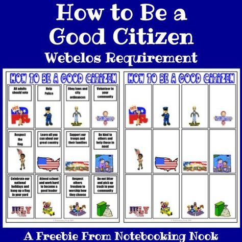 My 10 year old son just received his Webelos badge this week! One of his requirements was to make a poster about how to be a good citizen. We found clipart that represented what he thought was impo… Cub Scouts Wolf, Cub Scouts Bear, Tiger Scouts, Cub Scouts Tiger, Bear Scouts, Scout Projects, Cub Scout Activities, Math Morning Work, Arrow Of Lights