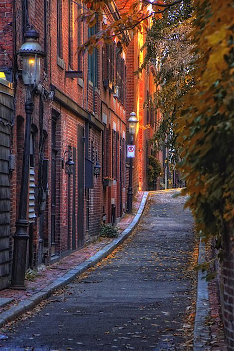 Sunset in Beacon Hill, Boston, Massachusetts by Joann Vitali on Flickr Boston October, Beacon Hill Boston, Setting Inspiration, Downtown Boston, Boston Usa, Boston Mass, Beacon Hill, Autumn Scenery, Boston Massachusetts