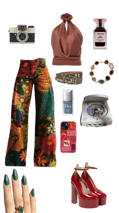 funky outfit • ★ Funky Outfits Aesthetic, Funky Style Outfits, Funky Fits, Slay Fashion, Maximalist Outfits, Eccentric Style, Funky Outfits, Funky Fashion, Clothing Styles