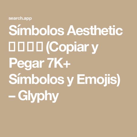 Símbolos Aesthetic ✰ ✍ ❀ ✈ (Copiar y Pegar 7K+ Símbolos y Emojis) – Glyphy Cute Nicknames Aesthetic, Discord Decor, Emojis Aesthetic, Ig Bio, Cute Nicknames, Instagram Aesthetic, Random Stuff, Fun Facts, Twitter