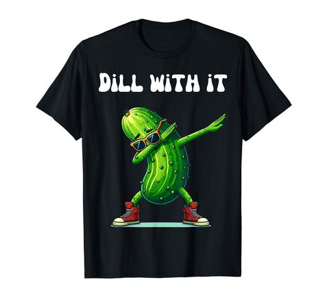 PRICES MAY VARY. Show off your love for pickles and your sense of humor with this quirky tee. A delightful choice for casual wear or a unique gift for pickle lovers. Lightweight, Classic fit, Double-needle sleeve and bottom hem Pickle Lover, It Funny, Sense Of Humor, Teacher Shirts, Branded T Shirts, Pickles, Top Styles, Casual Wear, Fashion Branding