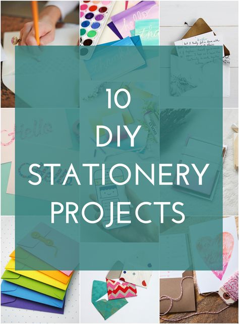 10 DIY Stationery Ideas Diy Stationery Holder, Diy Stationery Set, Diy Stationery Organizer, Diy Stationery Paper, Stationary Craft, Diy Stationary, Stationery Ideas, Envelope Art, Diy Stationery