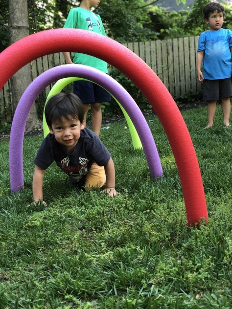 20 Fun Pool Noodle Crafts for adults and for kids! These DIY pool noodle ideas are great for summer. #thecraftyblogstalker #poolnoodlecrafts #poolnoodle #summerdiy #poolnoodlehacks #poolnoodlecrafts Noodle Obstacle Course, Pool Noodle Obstacle Course, Noodle Games, Raising Dragons, Family Olympics, Pool Noodle Games, Shed Inspiration, Olympic Pool, Ninja Course