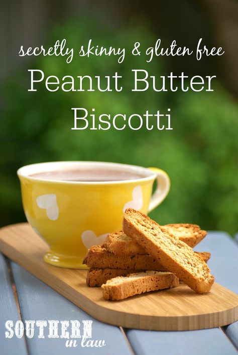 Secretly Skinny Peanut Butter Biscotti - low fat, low sugar, gluten free, clean eating friendly, healthy biscotti recipe Healthy Biscotti, Healthy Biscotti Recipe, Peanut Butter Biscotti, Gluten Free Clean Eating, Gluten Free Biscotti, Easy Biscotti Recipe, Biscotti Recipes, Italian Cookbook, Gf Baking