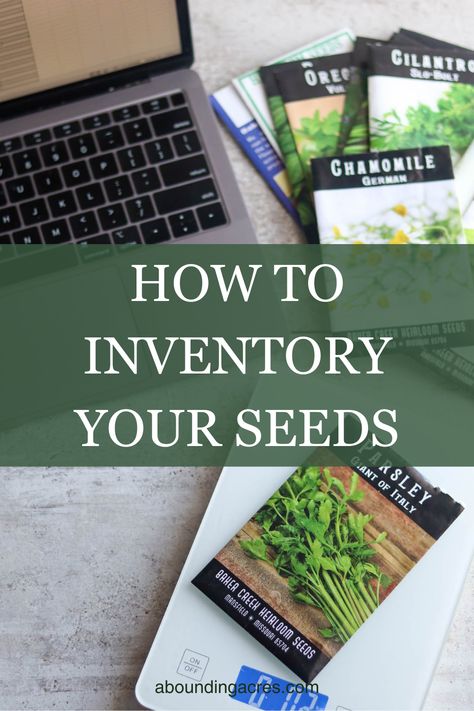 Step-by-step tutorial on how to take a seed inventory. Seed Inventory, Seed Catalogs, Gardening Books, Excel Spreadsheets, Seed Packets, Google Sheets, Previous Year, How To Take, Take A