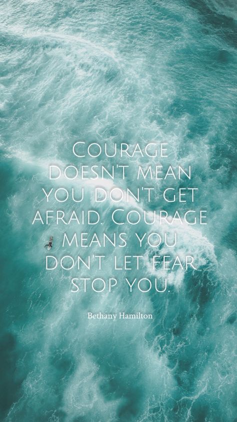 Bethany Hamilton Quotes, Hamilton Quotes, Bethany Hamilton, Daily Quote, Daily Quotes, Don't Let, Life Quotes, Energy, Let It Be