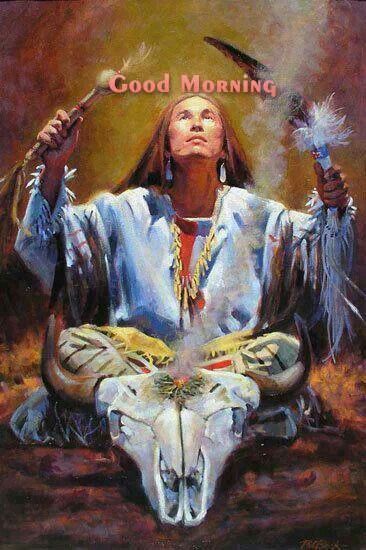 Good morning Native American, Feathers