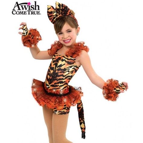 Character Dance Costumes, Cute Dance Costumes, Tiger Costume, Custom Dance Costumes, Jazz Dress, Competition Costumes, Animal Print Outfits, Costume Themes, Stage Costume