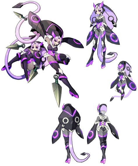 Elise Concept Art - Azure Striker Gunvolt Art Gallery Net Navi Oc Megaman, Azure Striker Gunvolt, Lusamine Pokemon, Gijinka Pokemon, Arte Robot, Robots Concept, Game Character Design, Robot Concept Art, Cyberpunk Art