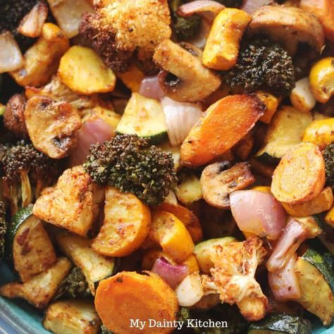 Air Fryer Roasted Vegetables Air Fryer Roasted Vegetables, Quick Healthy Side Dishes, Wfpb Diet, Eggplant Zucchini, Healthy Side Dish, Broccoli Cauliflower, Healthy Side, Healthy Sides, Leftovers Recipes