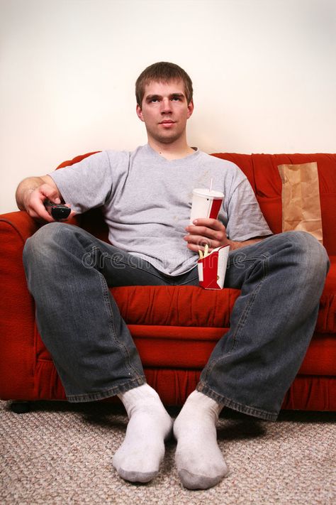 Couch potato. Negative side of american lifestyle - a bored young man on a couch , #affiliate, #american, #lifestyle, #bored, #side, #Couch #ad Physical Inactivity, Sedentary Lifestyle, Couch Potato, Error 404, Police Officer, Weight Gain, Strength Training, Potato, Blogger