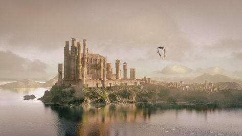 Game Of Thrones Laptop Wallpaper, Landing Wallpaper, Game Of Thrones Castles, Kings Landing, Game Of Thrones Locations, Plans Architecture, King's Landing, Targaryen Aesthetic, Castle Art