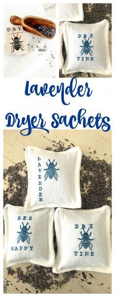 Lavender Dryer Sachets. DIY lavender sachets. Bee stamped craft. Drop cloth craft. Lavender craft.  – Smells so Good Lavender Dryer Bags, Cloth Craft, Diy Lavender, Lavender Crafts, Lavender Recipes, Cash Crop, Lavender Gifts, Lavender Bags, Lavender Sachets