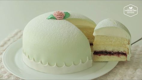 Swedish Princess Cake Princess Cake Recipe, Easy Princess Cake, Princess Torte, Swedish Princess Cake, Cooking Tree, White Food Coloring, Cakes To Make, Princess Cake, Cake Tutorial