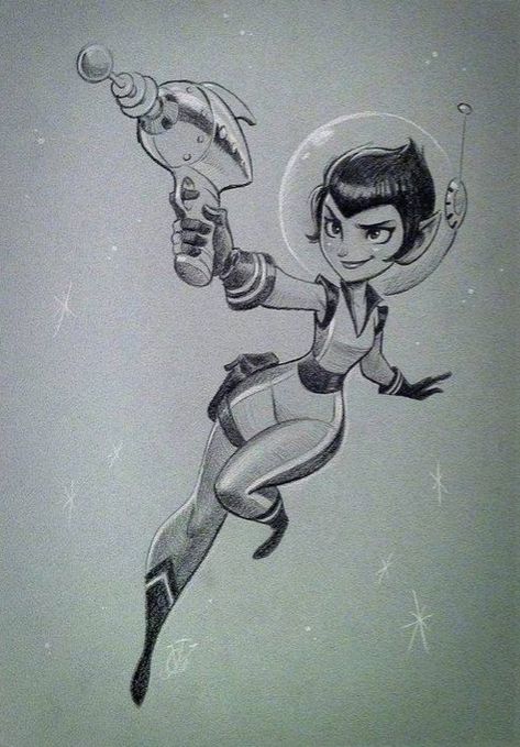 Arte Grunge, Retro Space, Space Girl, Science Fiction Art, Retro Futuristic, Pin Up Art, Retro Futurism, Sci Fi Art, Caricatures